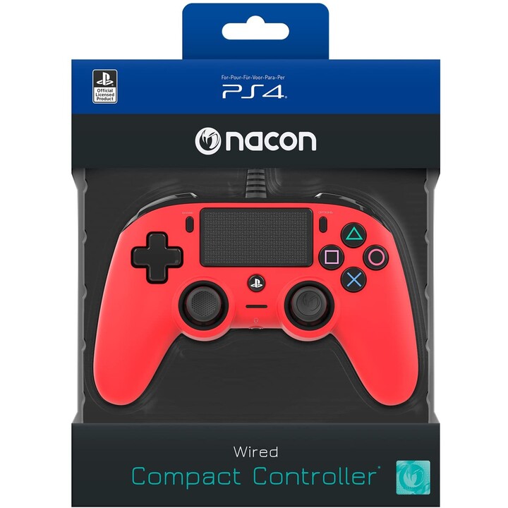 CONTROLLER PS4 NACON COMPACT RED
