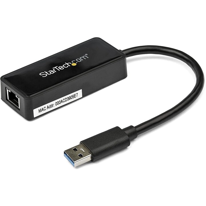 RED Startech 10/100/1000 USB 3.0 Schwarz PASS TROUGH CARD