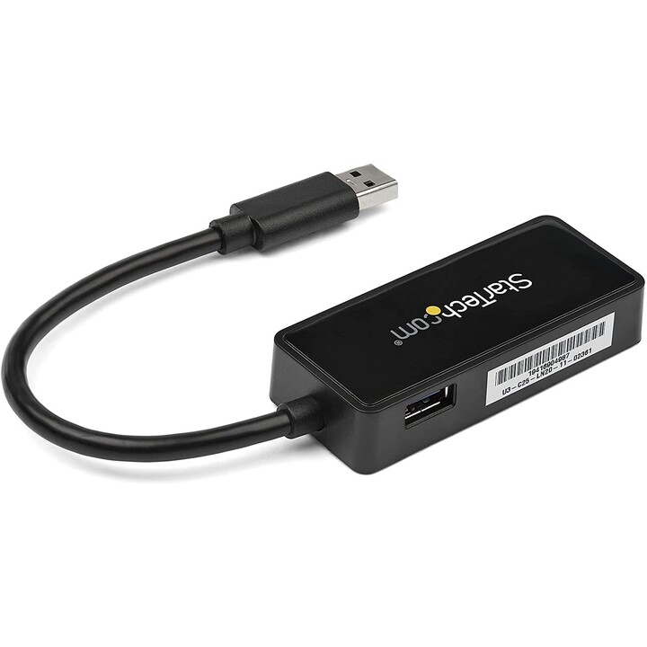 TARJETA RED Startech 10/100/1000 USB 3.0 Negro PASS TROUGH