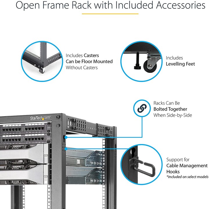 MARCO ABIERTO RACK STARTECH 12U