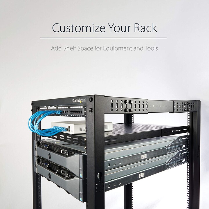 ADJUSTABLE FIXED TRAY STARTECH RACK 19 "1U F700