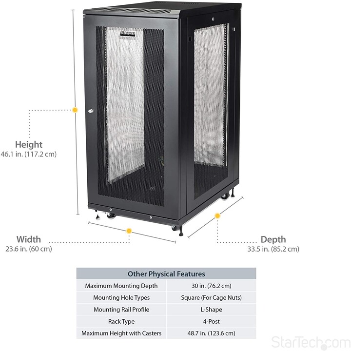 Rack Cupboard Startech 19 "24U A600