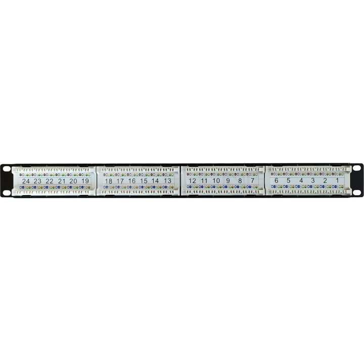 PATCH PANEL WP 24 PUERTOS RJ45 UTP CAT. 6