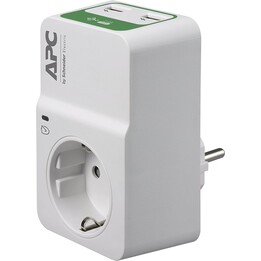 BANDE PROTECTRICE APC SURGEARREST 1 PRISE + 2 USB BLANC