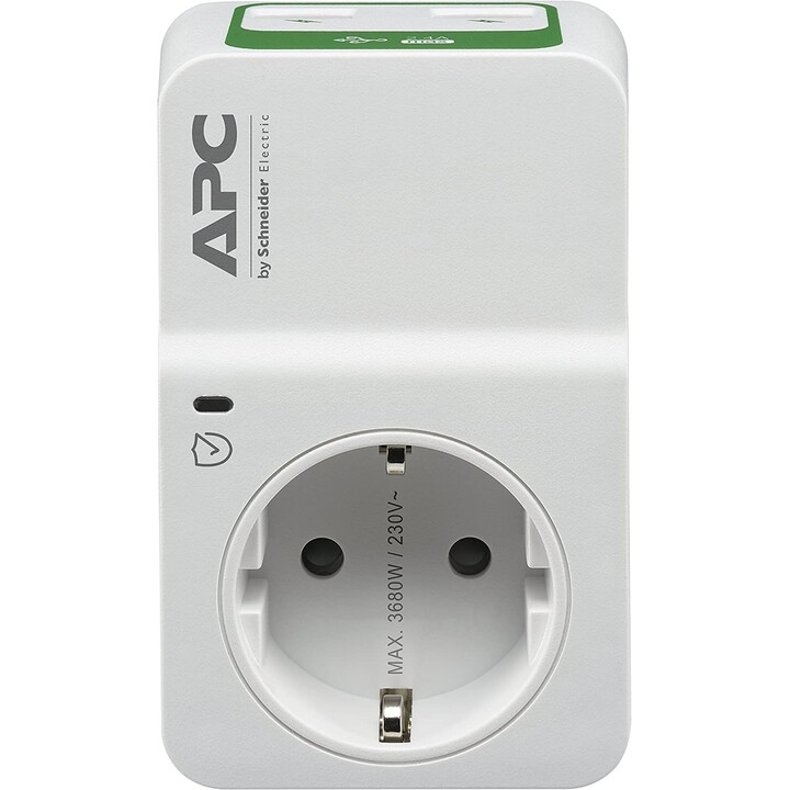 FASCIA PROTETTIVA APPOGGI SUPPORTO APC 1 PRESA + 2 USB BIANCHE