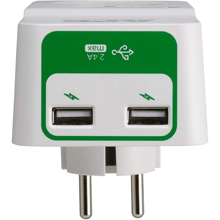 FASCIA PROTETTIVA APPOGGI SUPPORTO APC 1 PRESA + 2 USB BIANCHE