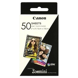 Canon Selbstklebendes Fotopapier 3215C002 / 5 x 7,6 cm / 50 Blatt / Kompatibel mit Zoe Mini