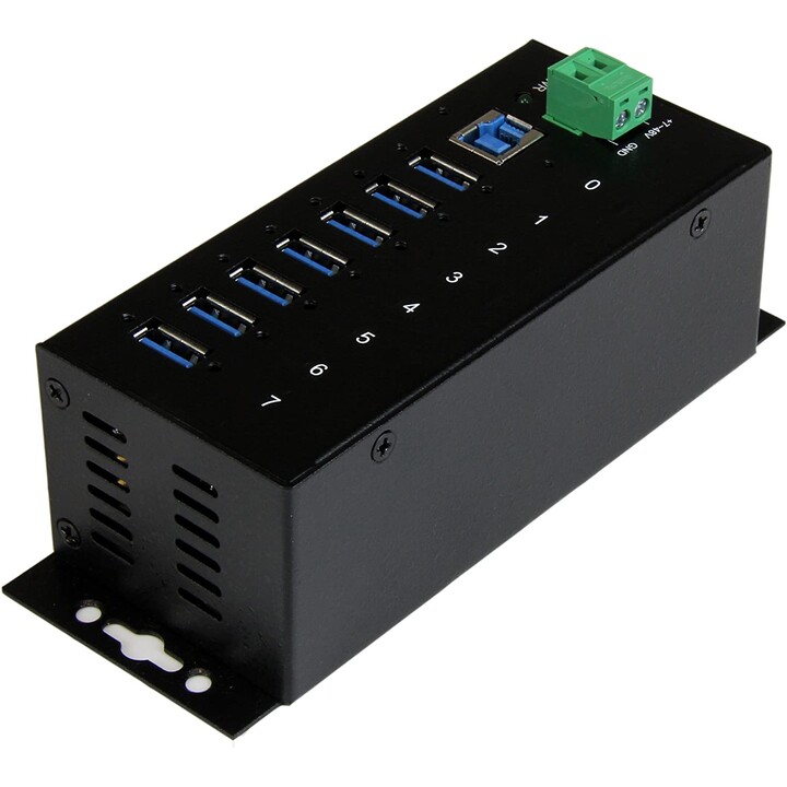HUB STARTECH 7 PORTS USB 3.0 INDUSTRIEL NOIR