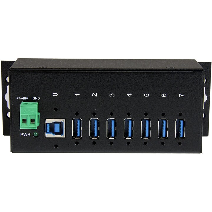 HUB STARTECH 7 PORTS USB 3.0 INDUSTRIAL BLACK