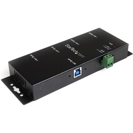 CONJUNTO INDUSTRIAL PRETO DO HUB STARTECH 4 PORTAS USB 3.0
