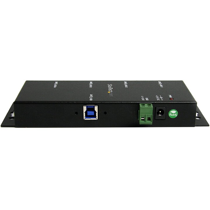 HUB STARTECH 4 PORTS USB 3.0 ASSEMBLAGE INDUSTRIEL NOIR