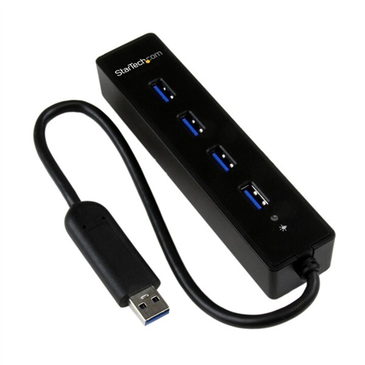 HUB STARTECH ST4300 4 PORTE USB 3.0 NERO