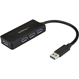 HUB STARTECH ST4300 MINI 4 PUERTOS USB 3.0 BLACK