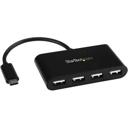 HUB STARTECH USB-C 4 PORTS USB 2.0 BLACK