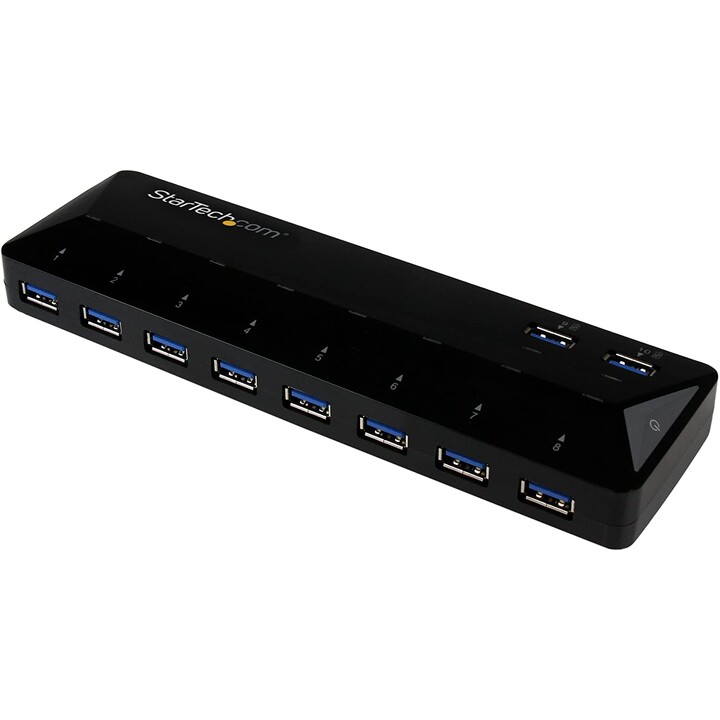 HUB STARTECH 10 PORTS USB 3.0 PRETO