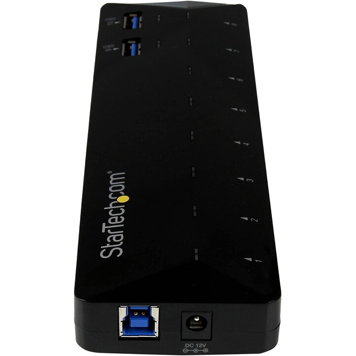 HUB STARTECH 10 PORTS USB 3.0 PRETO