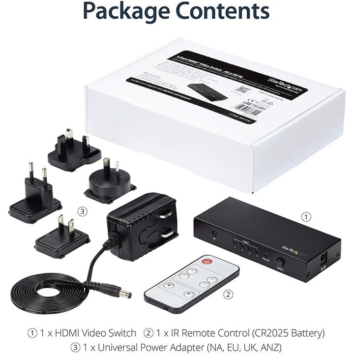 STARTECH 4X1 HDMI 4K KVM SWITCH