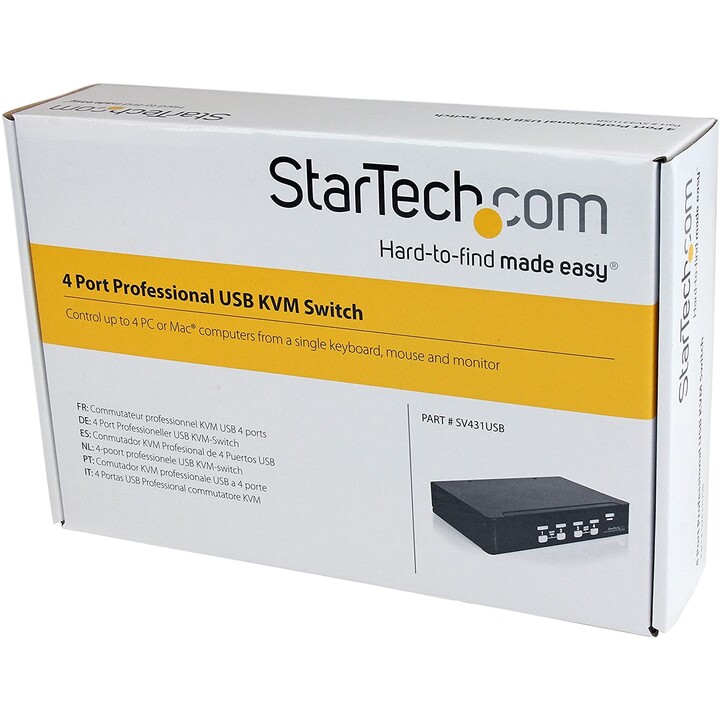 CONMUTADOR KVM STARTECH 4X1 VGA