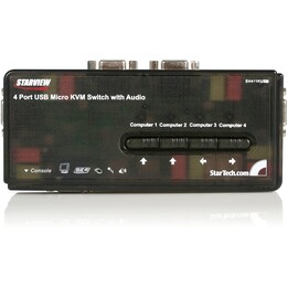 KVM SWITCH STARTECH 4X1 MON, TEC, RA USB