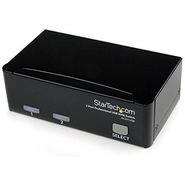 KVM SWITCH STARTECH 2X1 PROFESSIONAL MON, TEC, RA USB