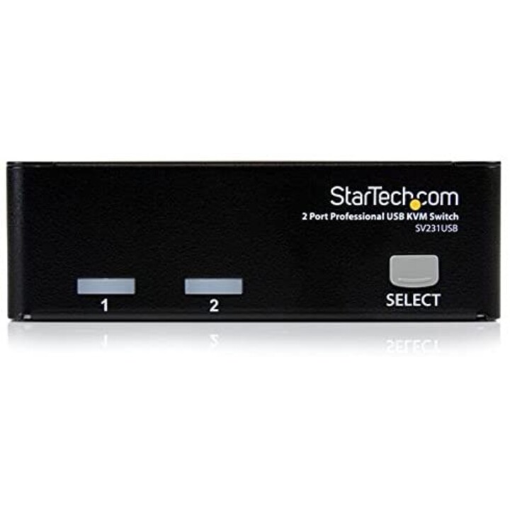 CONMUTADOR KVM STARTECH 2X1 PROFESIONAL MON, TEC, RA USB
