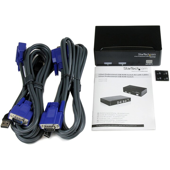KVM-SCHALTER STARTECH 2X1 PROFESSIONAL MON, TEC, RA USB