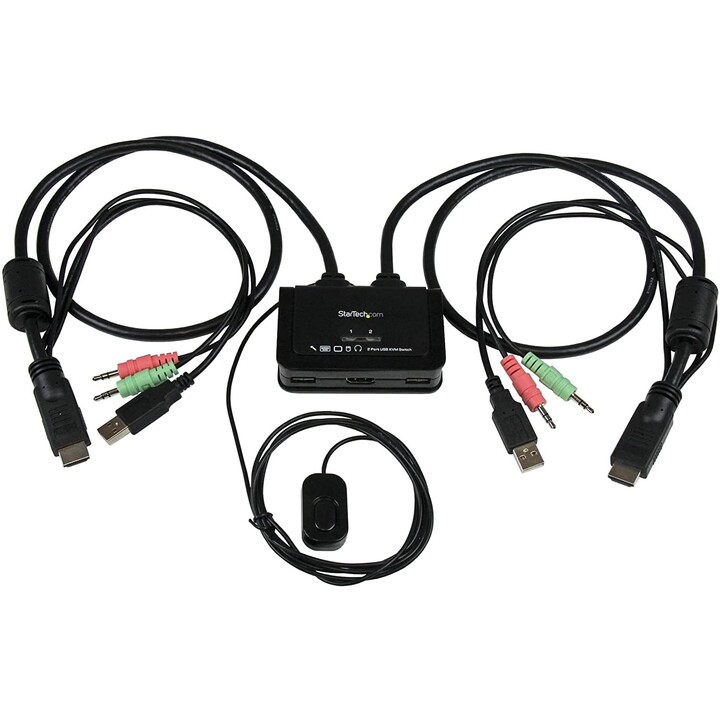 KVM SWITCH STARTECH 2X1 HDMI USB AUDIO