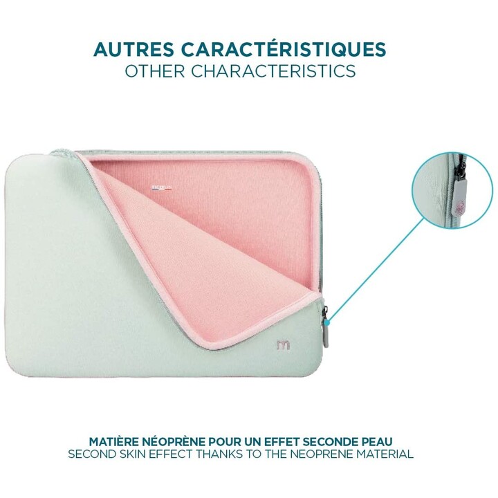 MOBILIS SKIN GRAU & PINK LAPTOP-TASCHE 14-16
