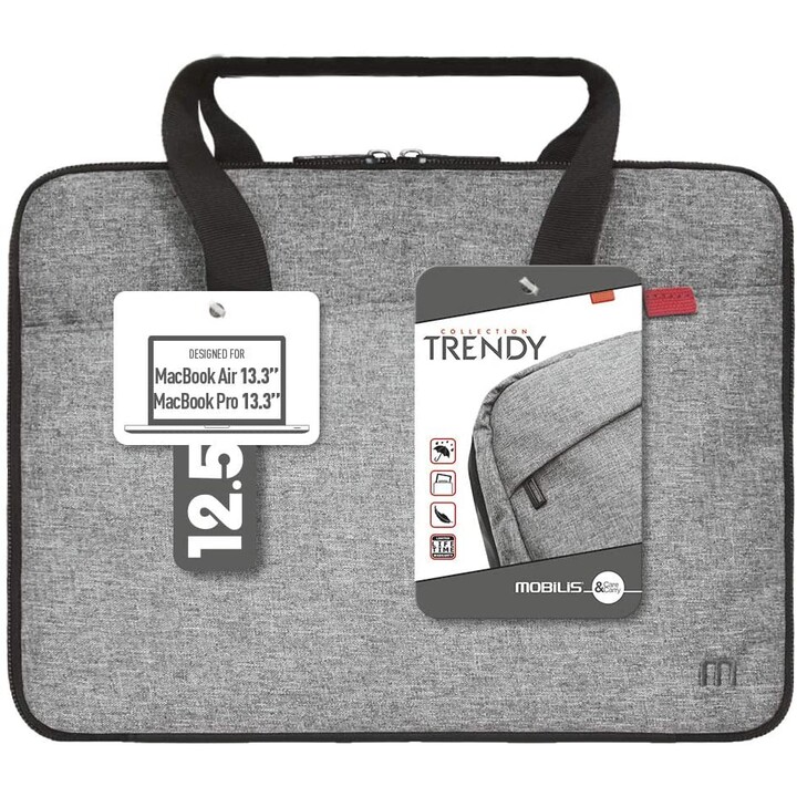 CARTELLA PORTATILE MOBILIS 12,5-14 '' TRENDY SLEEVE GRIGIA