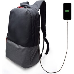 MOCHILA PORTATIL EWENT URBAN BACKPACK 17.3" + PUERTO USB BLACK