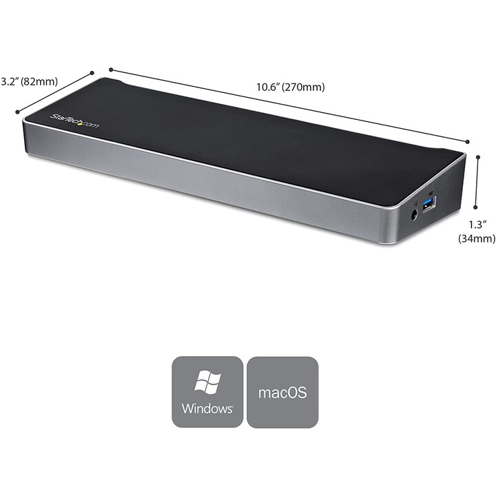 PORTA REPLICADORA STARTECH HDMI USB 3.0 + 2XDP 4K + 5XUSB 3.0 + RJ45
