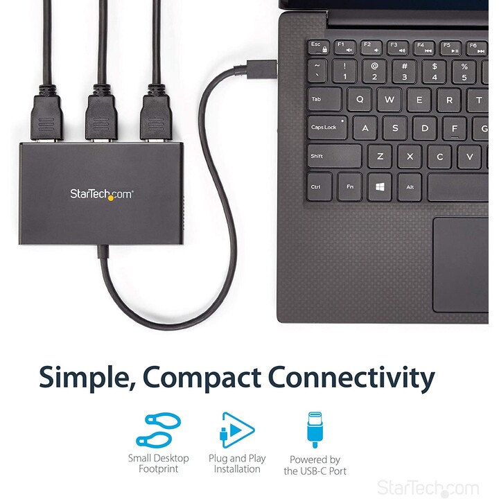 PUERTO REPLICADOR USB-C STARTECH 3XHDMI
