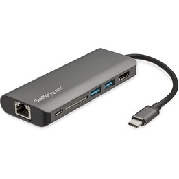 STARTECH HDMI + RJ45 + 2XUSB + USB-C + SD REPLICATOR PORTA USB-C