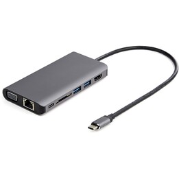 PORTA DO REPLICADOR STARTECH USB-C HDMI + VGA + RJ45 + USB-C + 2XUSB 3.0 + SD + JACK
