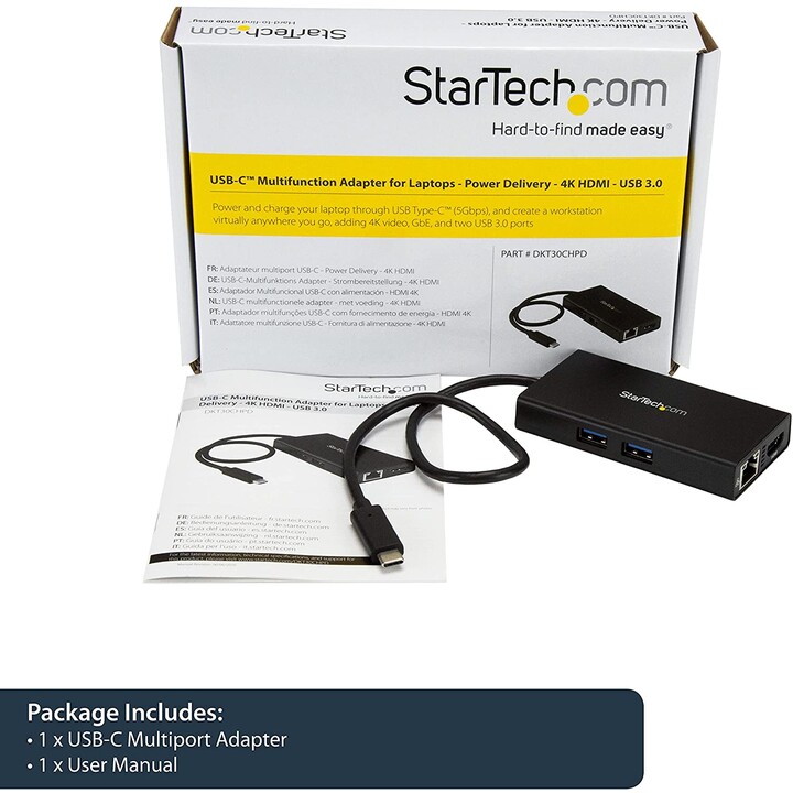 STARTECH MINI DOCK HDMI + RJ45 + 2XUSB USB-C REPLIKATOR PORT