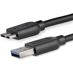 CABLE STARTECH USB 3.0 A MALE / MICRO USB B MALE 2M BLACK