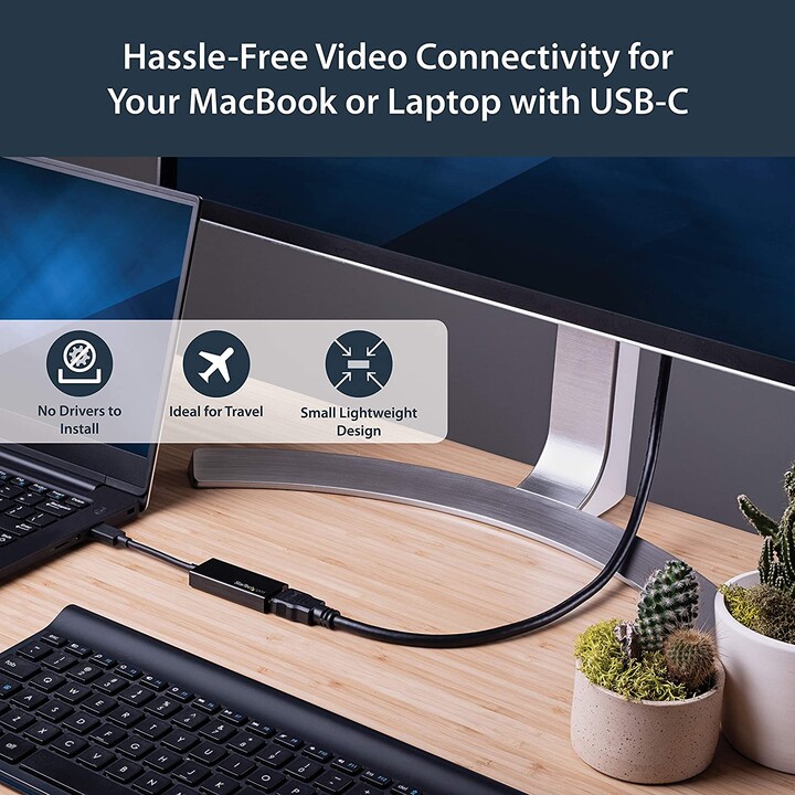 ADAPTER STARTECH USB-C MALE / HDMI FEMALE BLACK