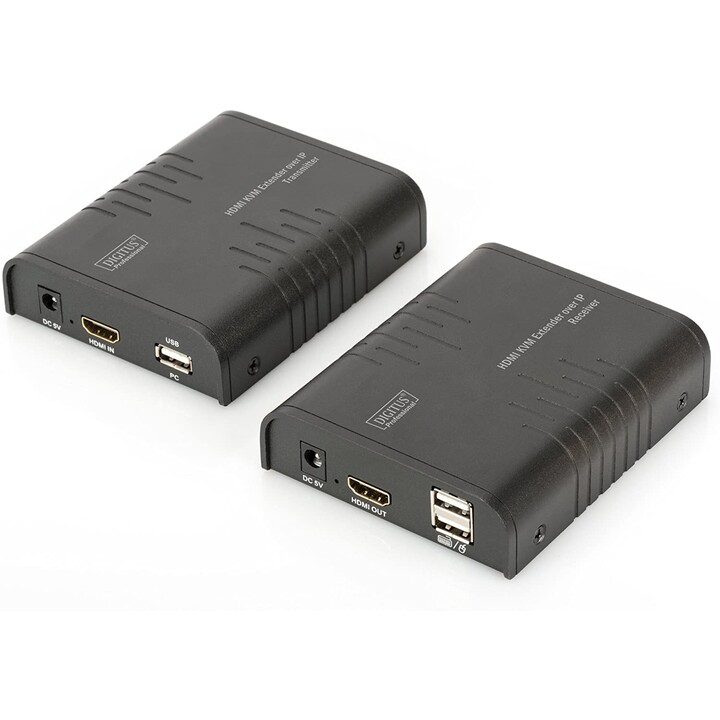 CONMUTADOR KVM DIGITUS HDMI EXTENDER FHD 60HZ USB RJ45
