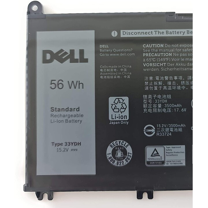Dell W125708684 bateria para portátil 56 Wh 4 células preta