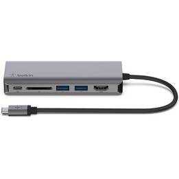 BELKIN HDMI + 2XUSB 3.0 + RJ45 + USB-C + SD PORTA REPLICADORA USB-C