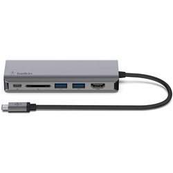 BELKIN HDMI + 2XUSB 3.0 + RJ45 + USB-C + SD PORTA REPLICADORA USB-C