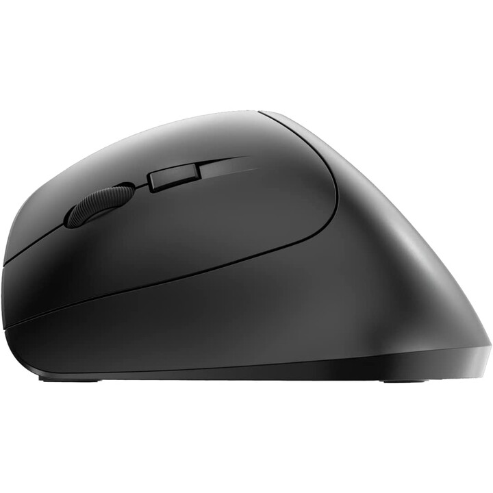 RATO CEREJA ERGONÔMICO VERTICAL SEM FIO MW 4500 ESQUERDO ESQUERDO PRETO