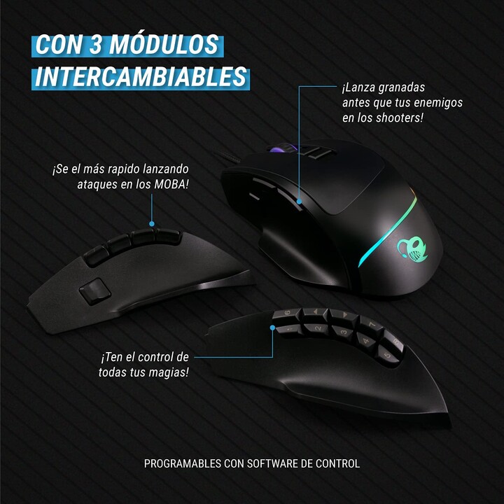 MAUS DEEP GAMING DEEP DP PRO SWAP MODULAR USB SCHWARZ
