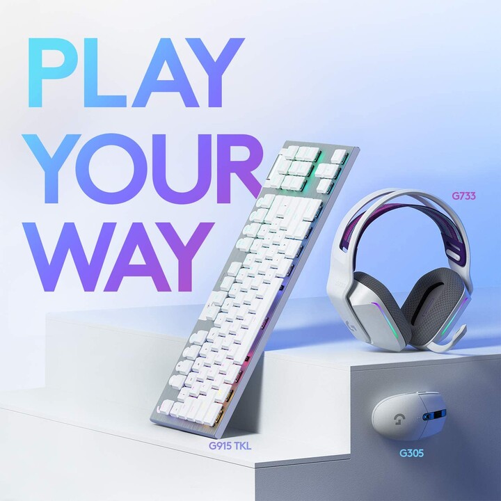 MOUSE LOGITECH WIRELESS GAMING G305 WHITE