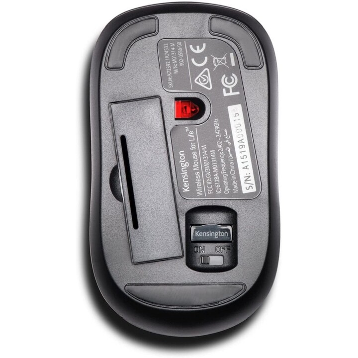 MAUS KENSINGTON DRAHTLOSE MAUS FÜR DAS LEBEN USB SCHWARZ