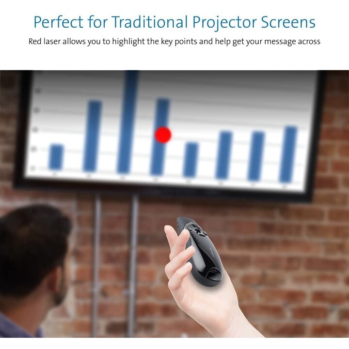 PRÉSENTATEUR KENSINGTON WIRELESS EXPERT RED LASER