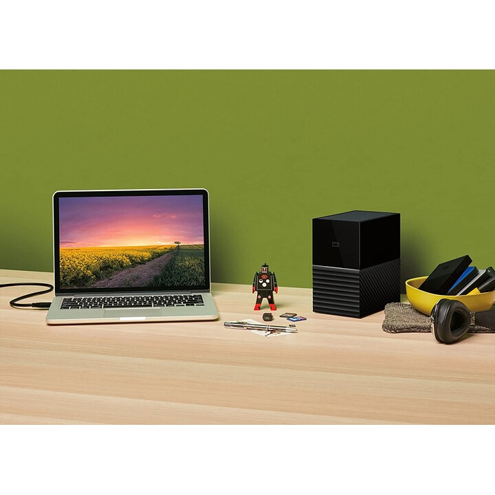 WD My Book Duo - 16 TB (HDD externo, USB-C 3.0, WDBFBE0160JBK)