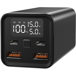 Batterie Externe/Powerbank Leotec PowerBank 20000mAh PD 65W/ Compatible avec Ordinateurs Portables