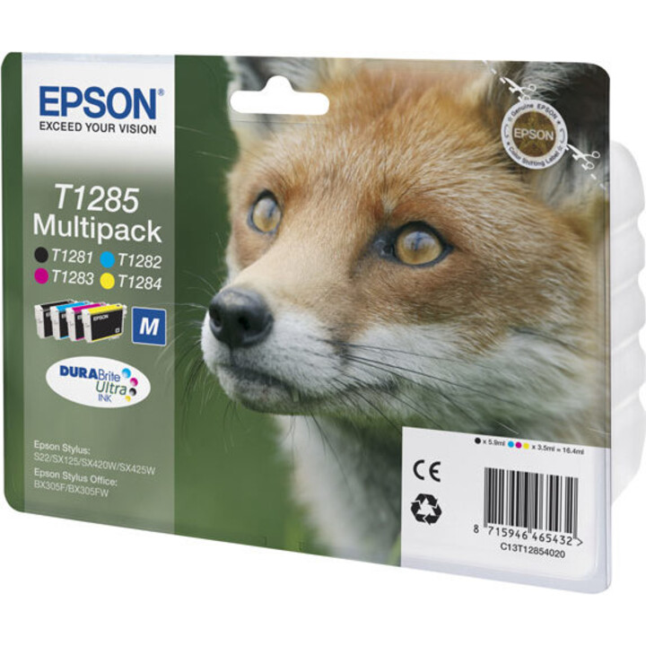 EPSON T1285 MULTIPACK CARTOUCHE STYLUS S22 SX125 SX420W SX425W