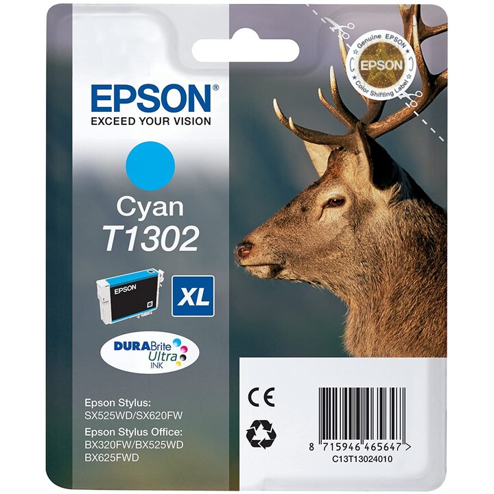 CARTUCHO EPSON T1302 CYAN STYLUS SX525 SX620 BX320 BX525